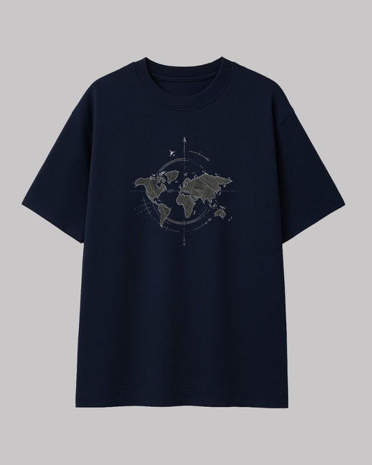 World Map Oversized t-shirt.