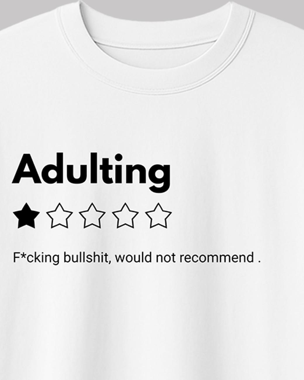 Adulting Unisex Oversized t-shirt