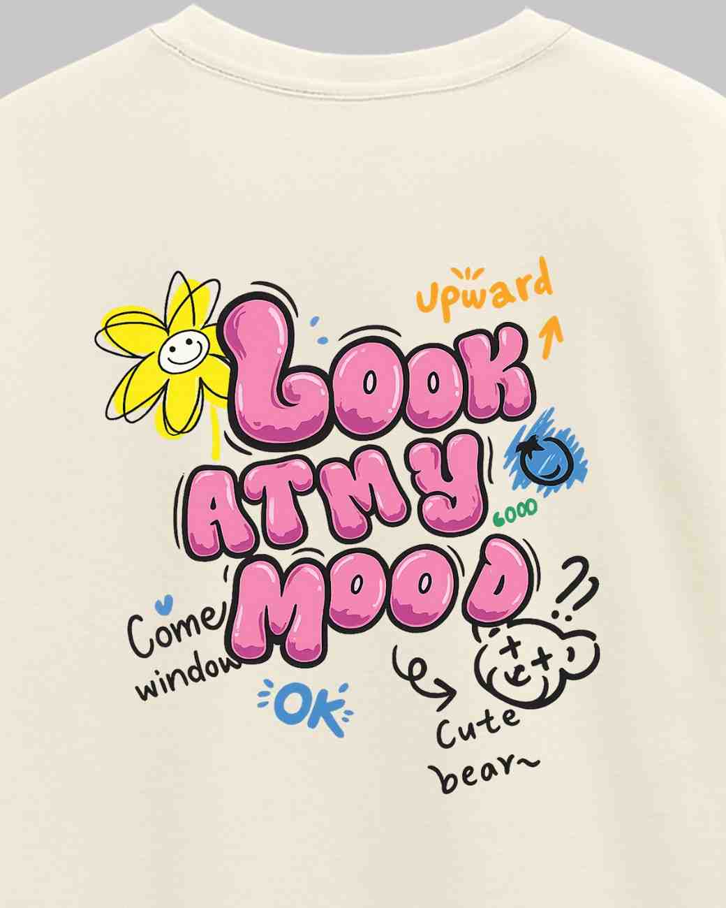 Look At My Mood Unisex Oversized t-shirt.