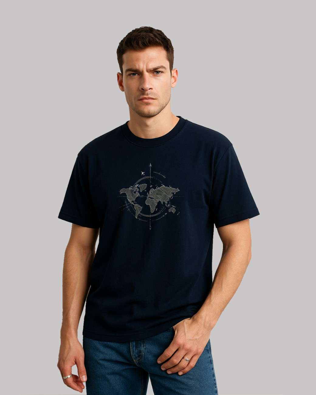 World Map Oversized t-shirt.