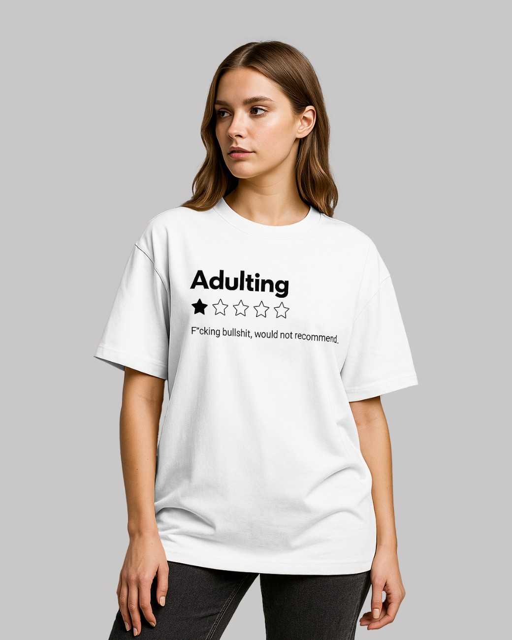 Adulting Unisex Oversized t-shirt