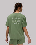 Grab A Matcha Oversized t-shirt.