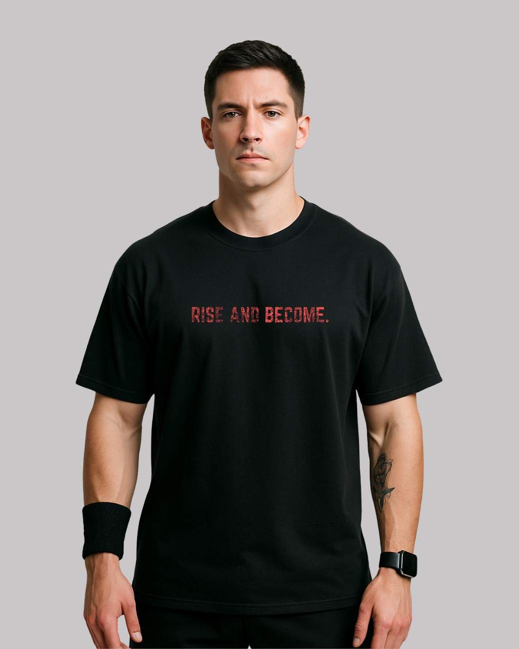 Rise and Become Oversized t-shirt for gym