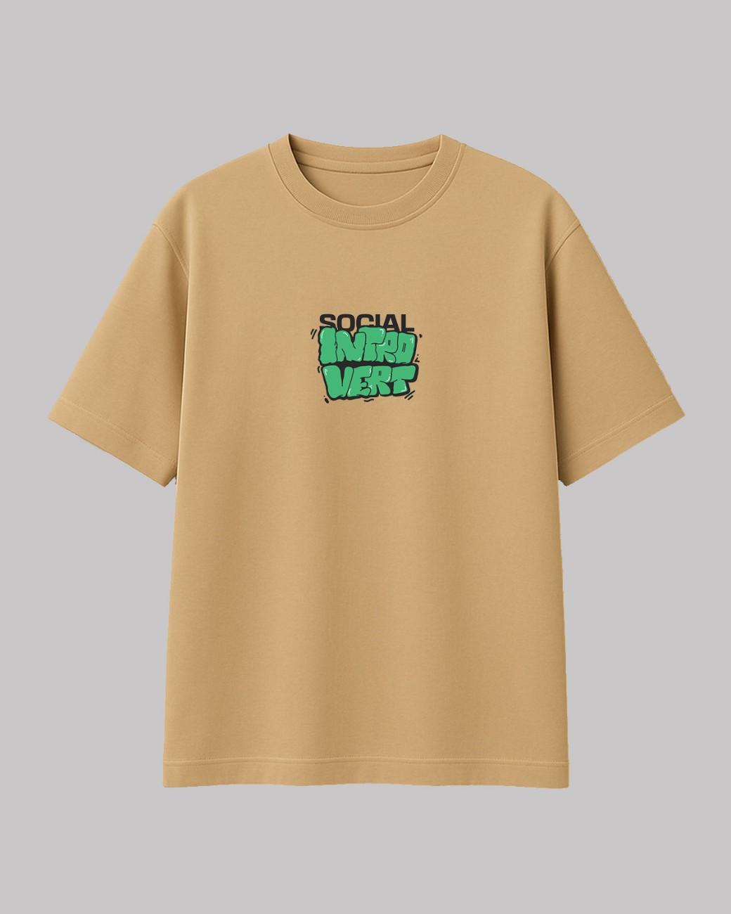 Socio Introvert Oversized t-shirt.