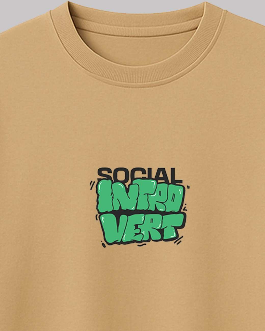 Socio Introvert Oversized t-shirt.