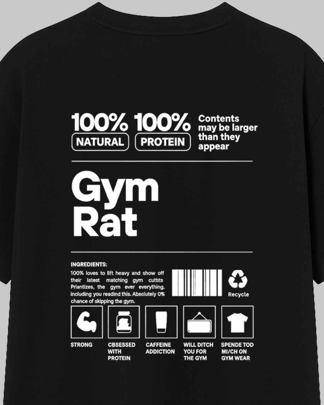 Gym Rat Oversized t-shirt