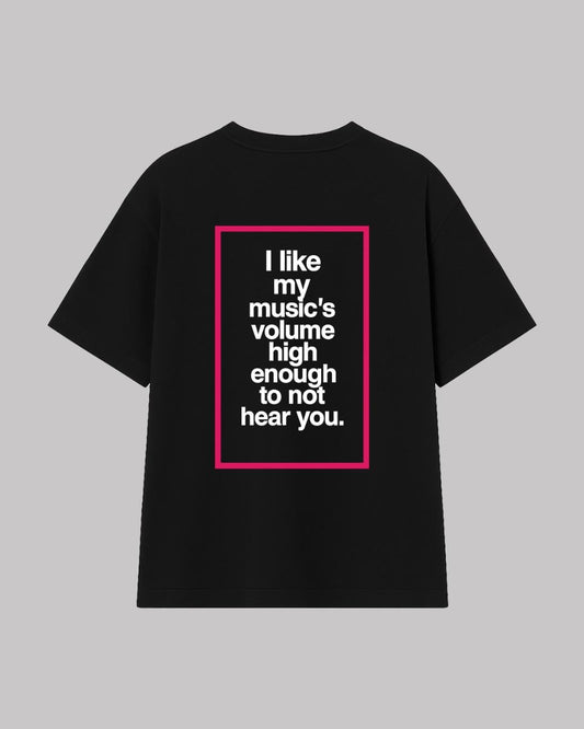 I Like My Music Oversized t-shirt