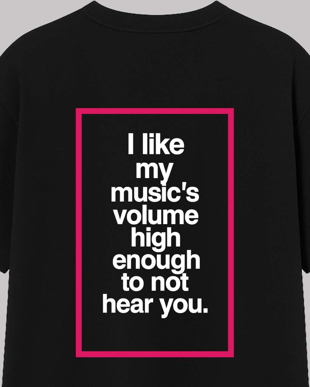 I Like My Music Oversized t-shirt