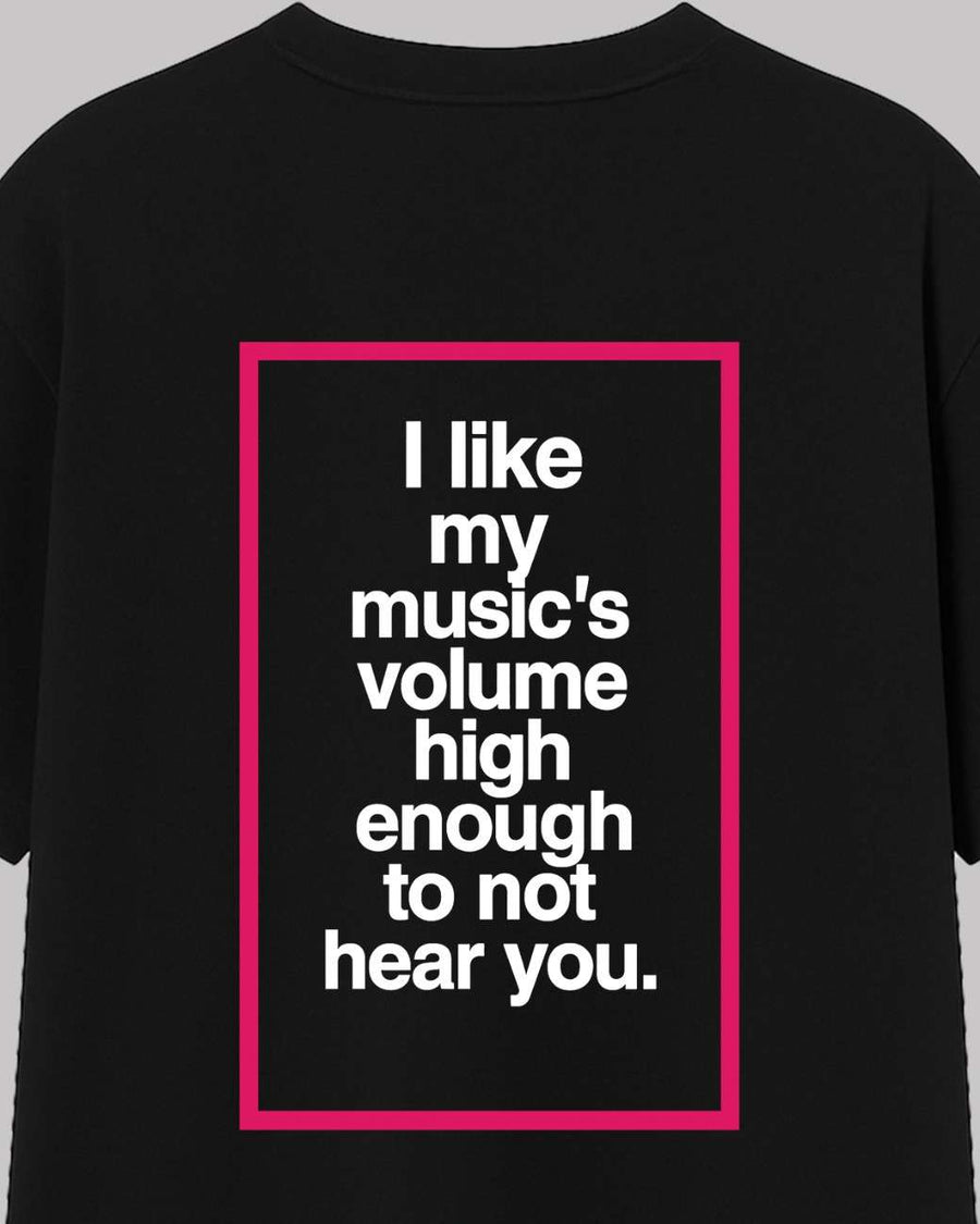 I Like My Music Oversized t-shirt