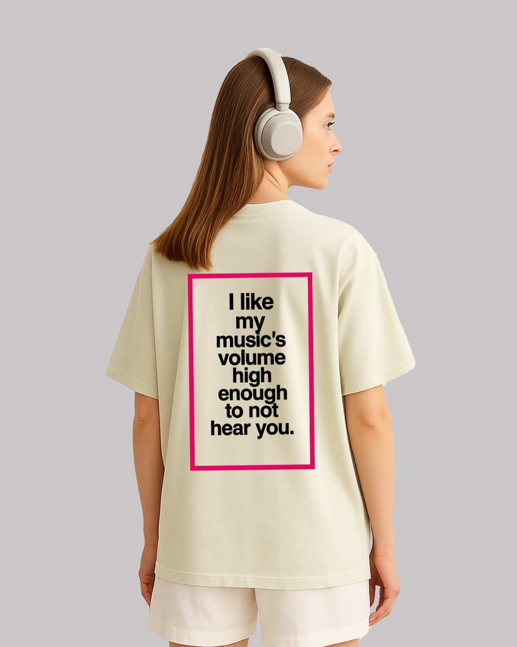 I Like My Music Oversized t-shirt
