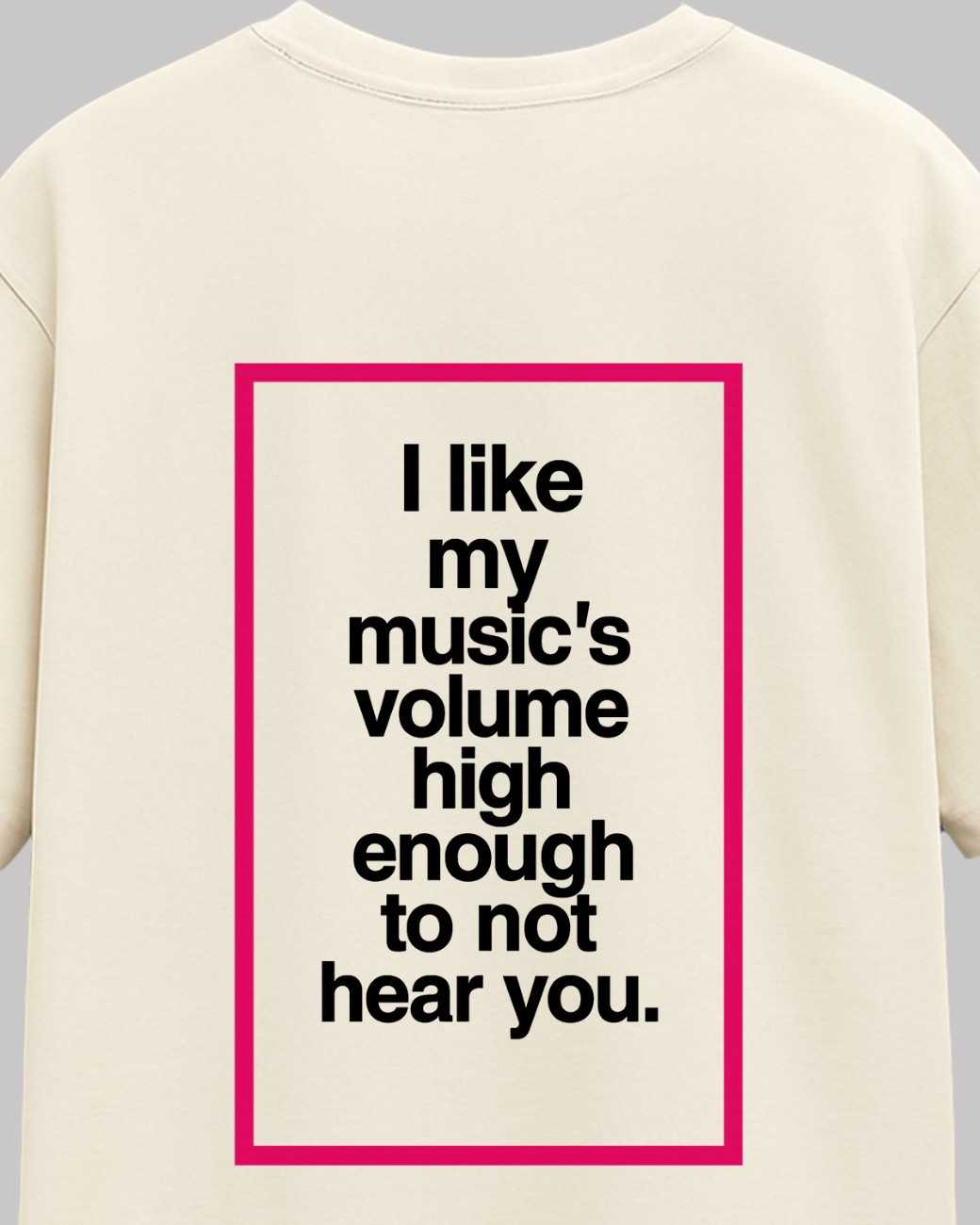 I Like My Music Oversized t-shirt