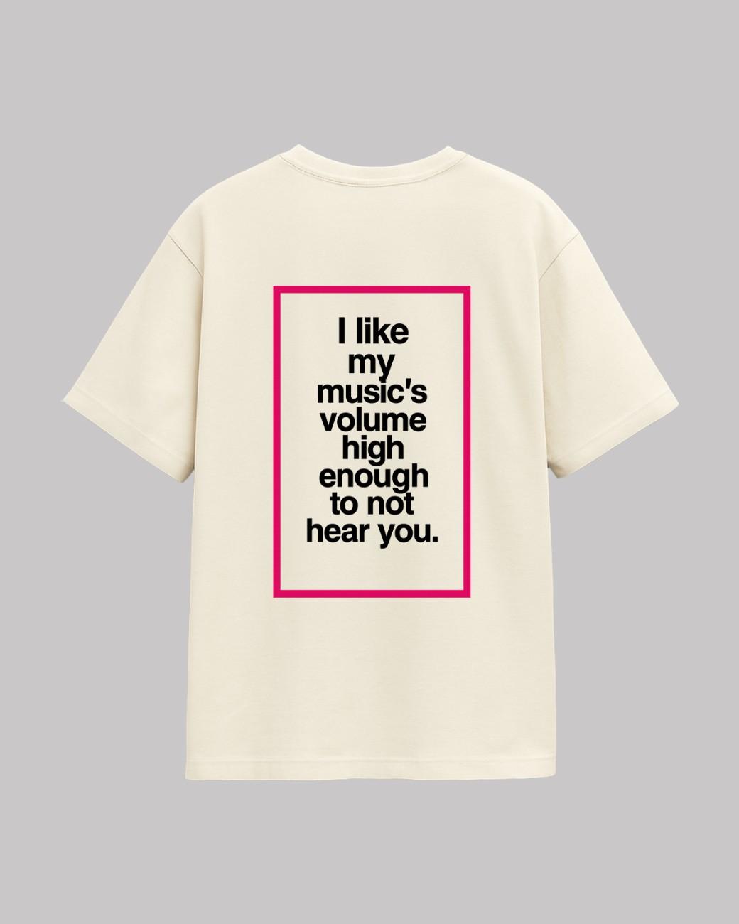 I Like My Music Oversized t-shirt