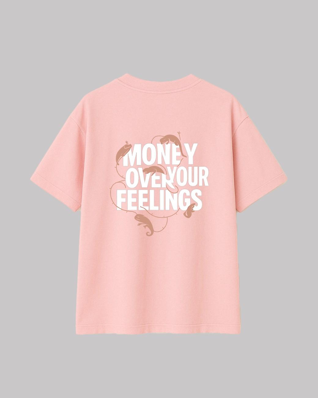 Money Over Feelings Oversized t-shirt
