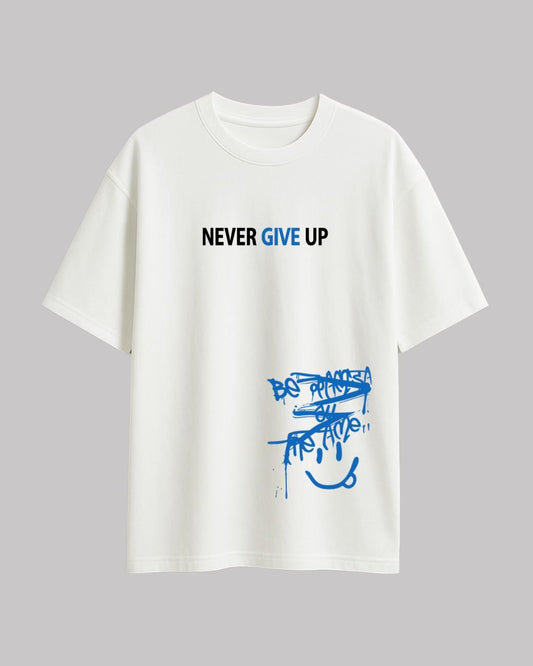 Never Give Up Oversized t-shirt
