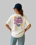 Never Alone Unisex Oversized t-shirt.