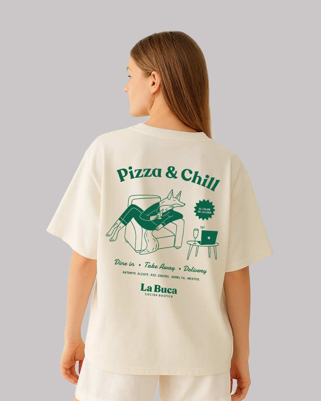 Pizza & Chill Oversized t-shirt