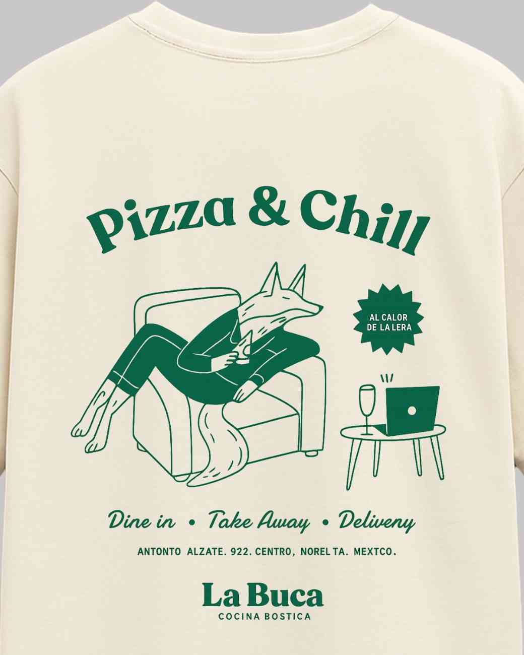 Pizza & Chill Oversized t-shirt