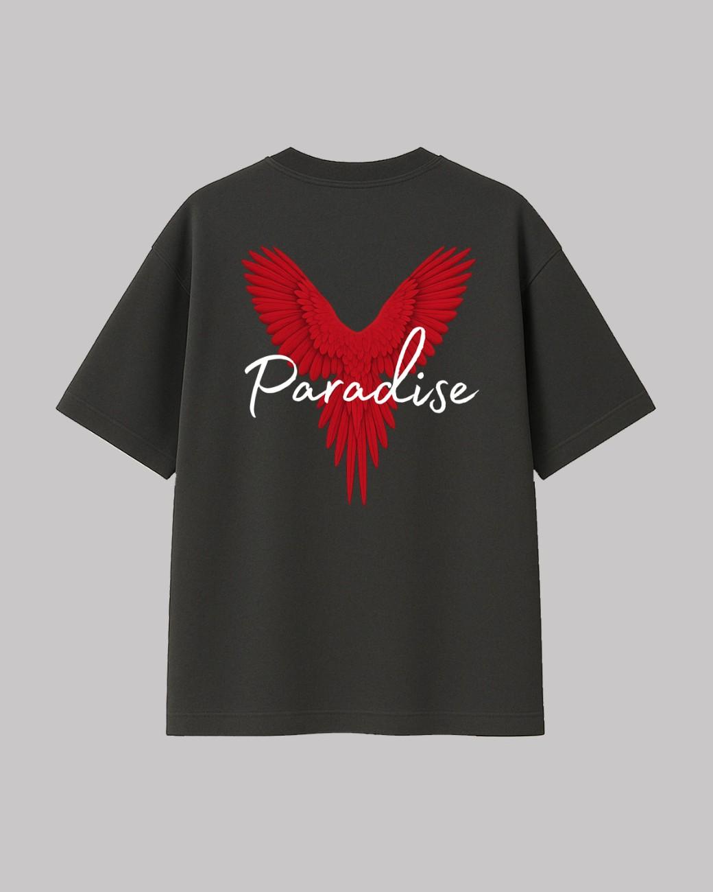 Paradise - Red Unisex Oversized t-shirt.